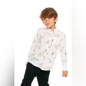 {Chaser} Dino Button Down - Sz M Kids 🦕🦖
